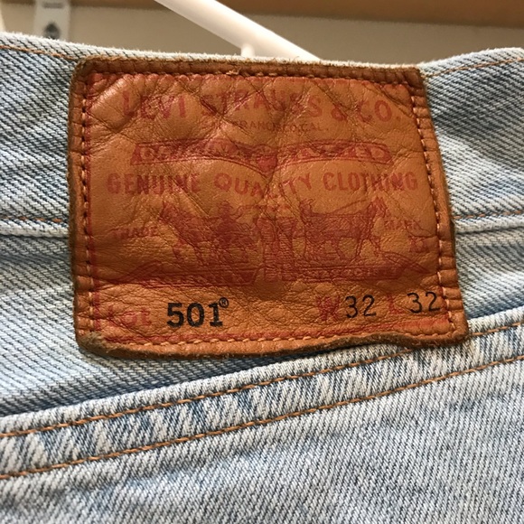 Vintage Levi's 501 Straight Jeans Big E - Picture 3 of 8